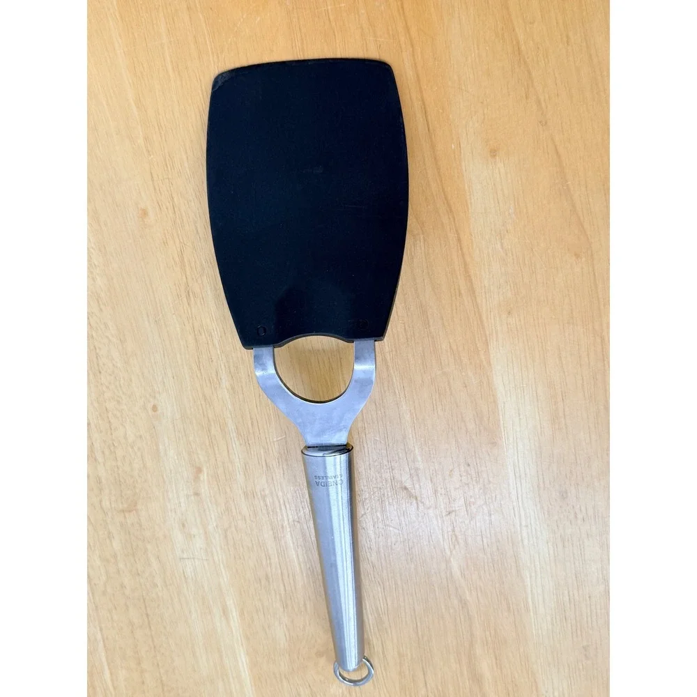 Oneida Stainless Steel Spatula Black Nylon Head Kitchen Turner 11831